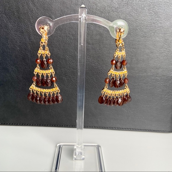 🛍🛍️ |2 Pair vintage boho style clip earrings - Picture 2 of 6